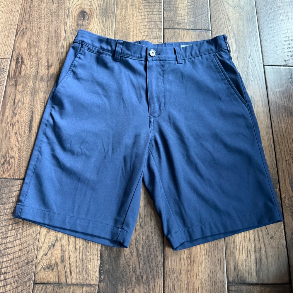Mizzen + Main Baron Short Mens 30 Navy Blue 9 In Inseam Performance Golf Shorts